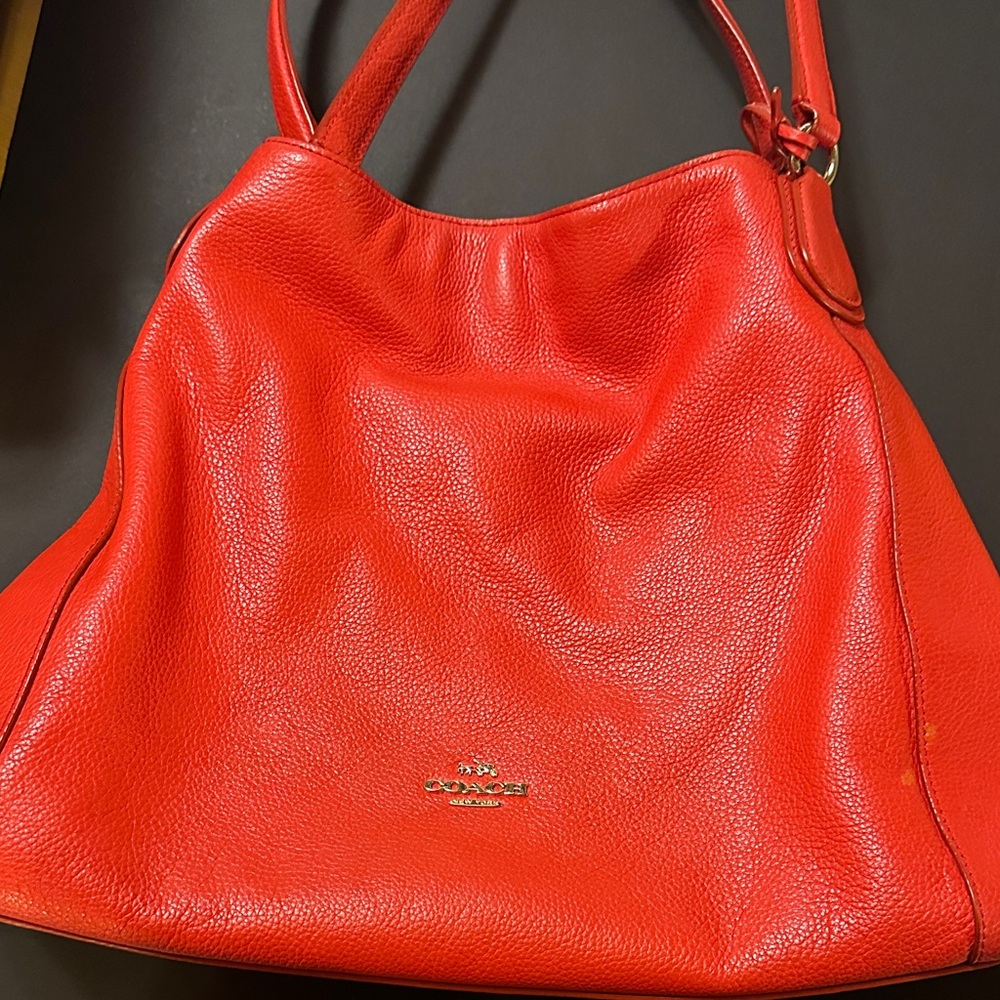 CCO FINAL PRICE!! Coach Red Leather Hobo Bag
